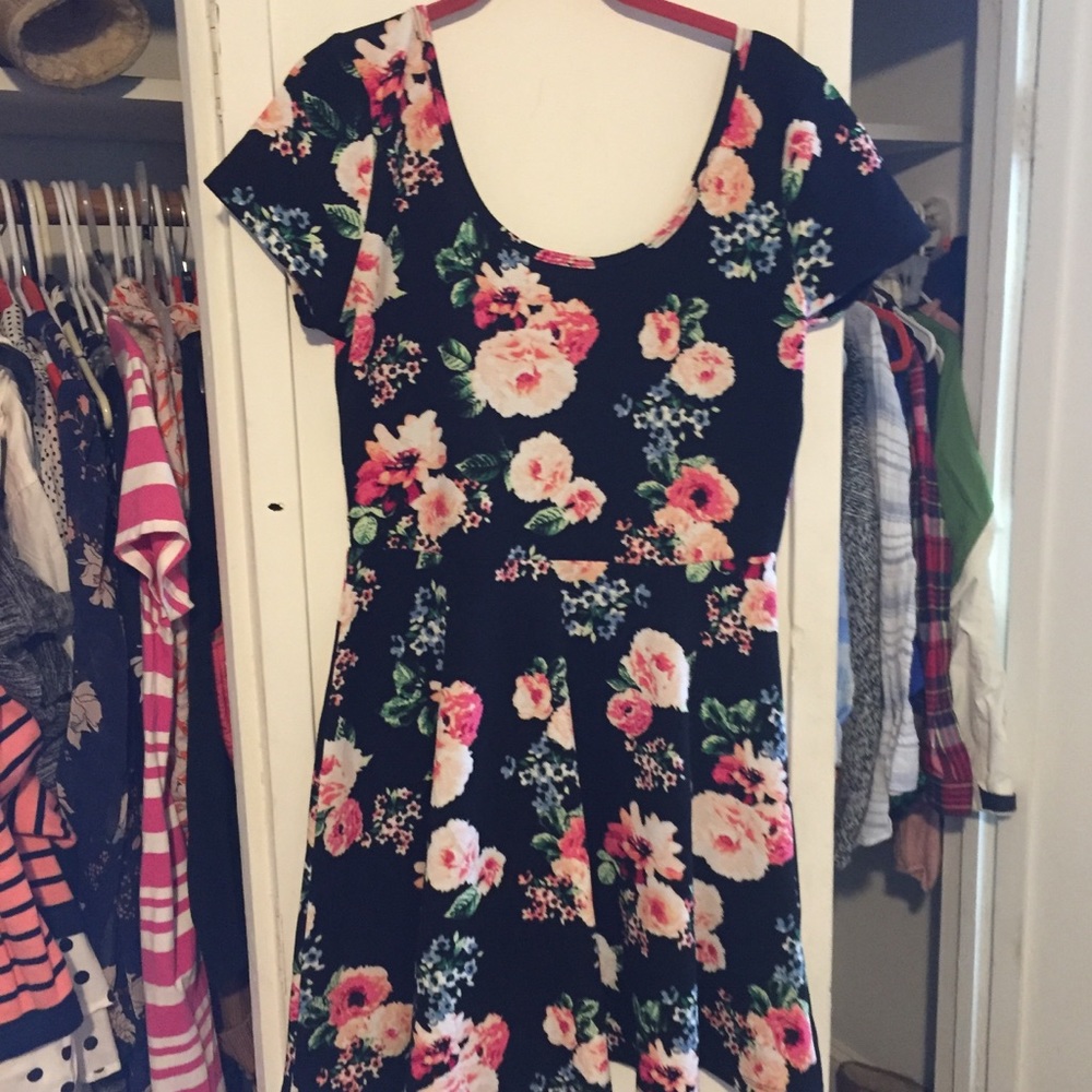 Floral flare dress